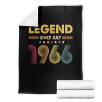 July 60th Birthday Throw Blanket Legends Since July 1966 Retro Bday