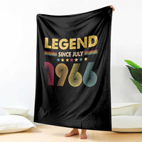 July 60th Birthday Throw Blanket Legends Since July 1966 Retro Bday