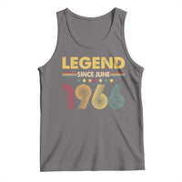 June 60th Birthday Tank Top Legends Since June 1966 Retro Bday