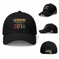 May 10th Birthday Baseball Cap Legends Since May 2016 Retro Bday