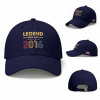May 10th Birthday Baseball Cap Legends Since May 2016 Retro Bday
