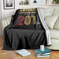 May 13th Birthday Throw Blanket Legends Since May 2013 Retro Bday