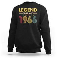May 60th Birthday Sweatshirt Legends Since May 1966 Retro Bday