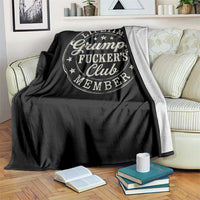 Grumpy Fucker's Club Lifetime Member Throw Blanket