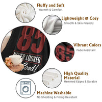 85 Never Looked So Good Funny 85th Birthday Throw Blanket