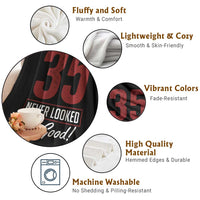 35 Never Looked So Good Funny 35th Birthday Throw Blanket