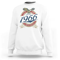 60th Birthday Beer Lover Vintage 1966 Limited Edition Sweatshirt Bald Eagle