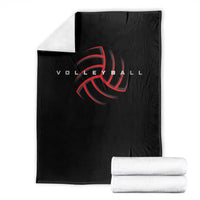 Plain Volleyball Seams Graphic Throw Blanket Volleyball Lover