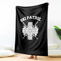 Ski Patrol Throw Blanket Mountain Rescue Winter Slopes Skiing Snowboarding - Wonder Print Shop
