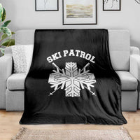 Ski Patrol Throw Blanket Mountain Rescue Winter Slopes Skiing Snowboarding - Wonder Print Shop