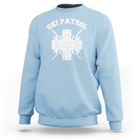 Ski Patrol Sweatshirt Mountain Rescue Winter Slopes Skiing Snowboarding - Wonder Print Shop