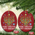 Funny Chrismukkah Christmas Ornament Merry Xmas Happy Hanukkah Xmas Tree Jewish Menorah - Wonder Print Shop