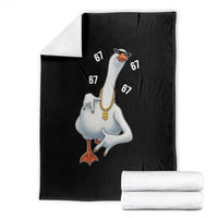 Funny 67 Cool Silly Goose Hip Hop Gangster Throw Blanket - Wonder Print Shop