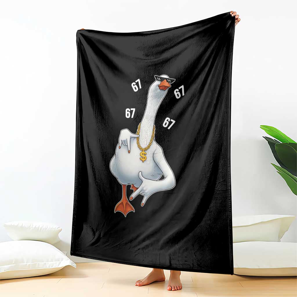 Funny 67 Cool Silly Goose Hip Hop Gangster Throw Blanket - Wonder Print Shop