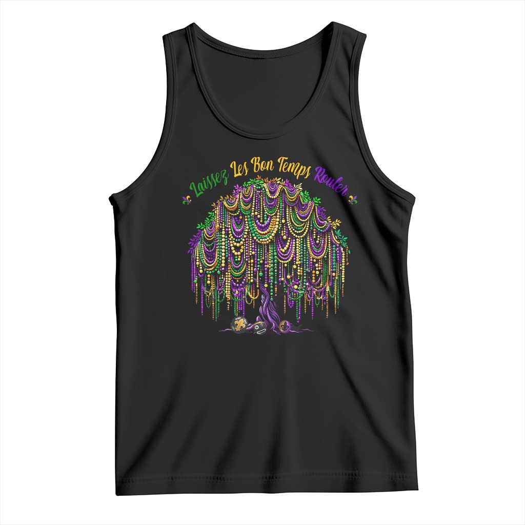 Funny Mardi Gras Bead Tree Carnival New Orleans Coconut Tank Top