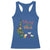 Funny Courir De Mardi Gras Racerback Tank Top Chasing Dem Chicks Carnival