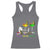 Funny Mardi Gras Drinking Racerback Tank Top Drink Drank Drunk Glass Of Wine Alligators