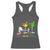 Funny Mardi Gras Drinking Racerback Tank Top Drink Drank Drunk Glass Of Wine Alligators