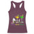 Funny Mardi Gras Drinking Racerback Tank Top Drink Drank Drunk Glass Of Wine Alligators