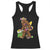 Funny Bigfoot Carnival Mardi Gras Party Racerback Tank Top