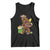 Funny Bigfoot Carnival Mardi Gras Party Tank Top