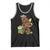 Funny Bigfoot Carnival Mardi Gras Party Tank Top