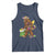 Funny Bigfoot Carnival Mardi Gras Party Tank Top