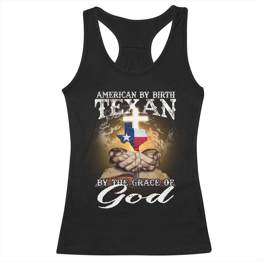 American Texan Jesus Racerback Tank Top American By Birth Texan By The Grace Of God