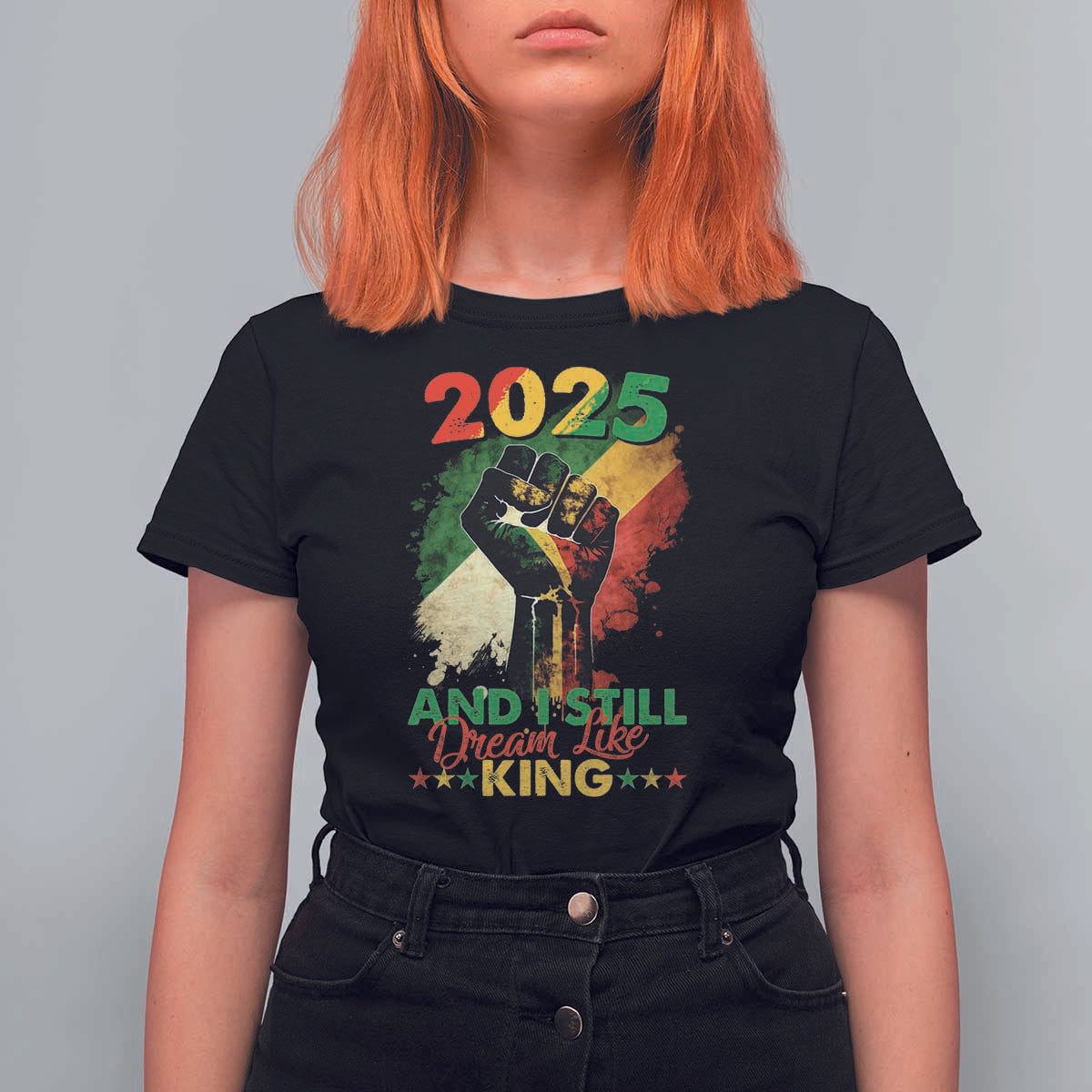 2025 And I Still Dream Like King T Shirt For Women Martin Luther King Day Black History Month