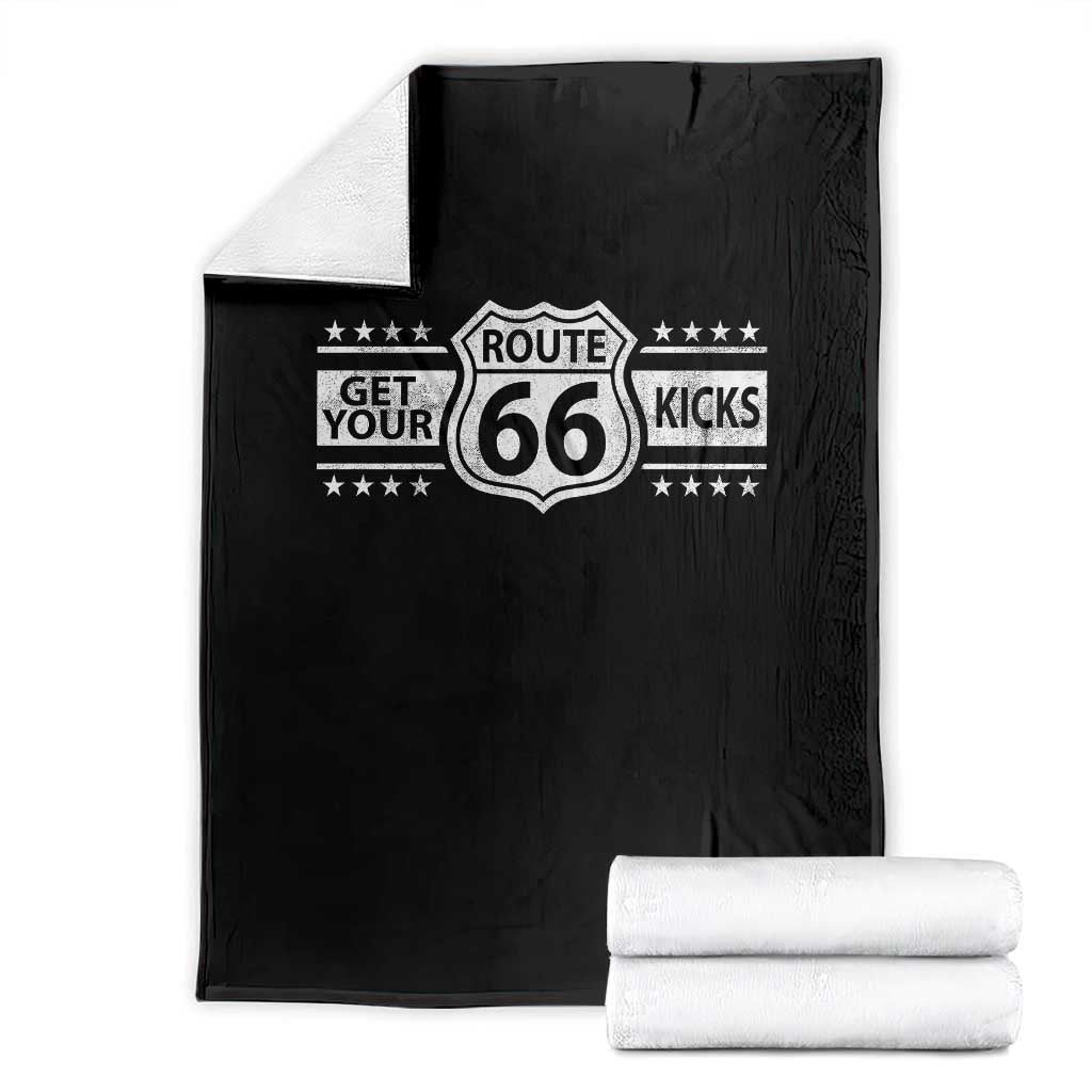 Route Highway 66 Throw Blanket Get Your Kicks American Road Trip