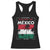 Golfo De Mexico EST 1550 Racerback Tank Top Vintage Mexican Flag Palm Tree