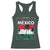 Golfo De Mexico EST 1550 Racerback Tank Top Vintage Mexican Flag Palm Tree