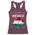 Golfo De Mexico EST 1550 Racerback Tank Top Vintage Mexican Flag Palm Tree