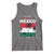 Golfo De Mexico EST 1550 Tank Top Vintage Mexican Flag Palm Tree