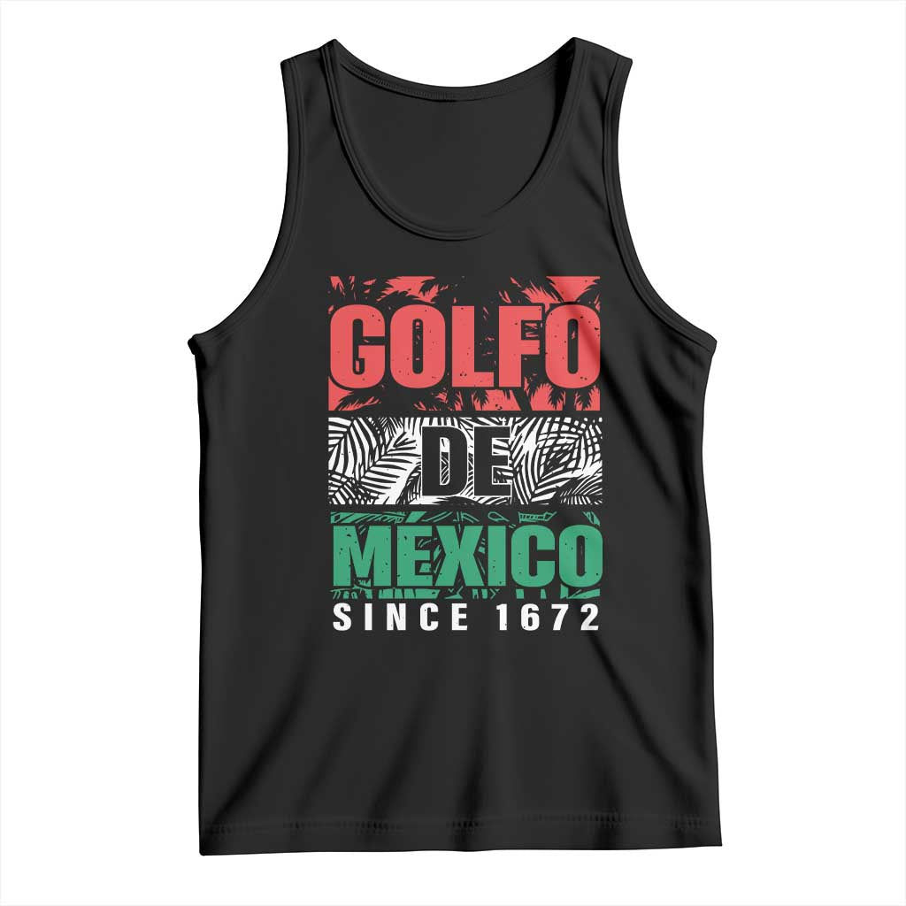 Gulf Of Mexico El Golfo De México Tank Top Beach Palm Tree