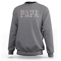 Funny Papa Hunting Sweatshirt Deer Hunter Father's Day Camouflage Flag