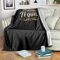May Contain Tequila Throw Blanket Classic Drinking Humor