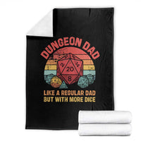 Dungeon Dad Like A Regular Dad But With More Dice Throw Blanket RPG Father Gamer
