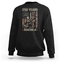 Abraham Lincoln Playing Guitar 4th July 250 Years America Sweatshirt