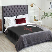 Deus Vult Catholic Knight Templar Crusader Cross Throw Blanket