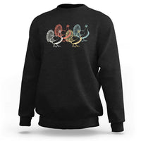 Thanksgiving Turkey Day Retro Poultry Holiday Sweatshirt - Wonder Print Shop