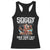 Funny Beaver Grilling Racerback Tank Top Soggy Beaver BBQ It's Not All Over Your Face