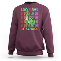 Funny 100 Days Of School T-Rex Dinosaur Sweatshirt