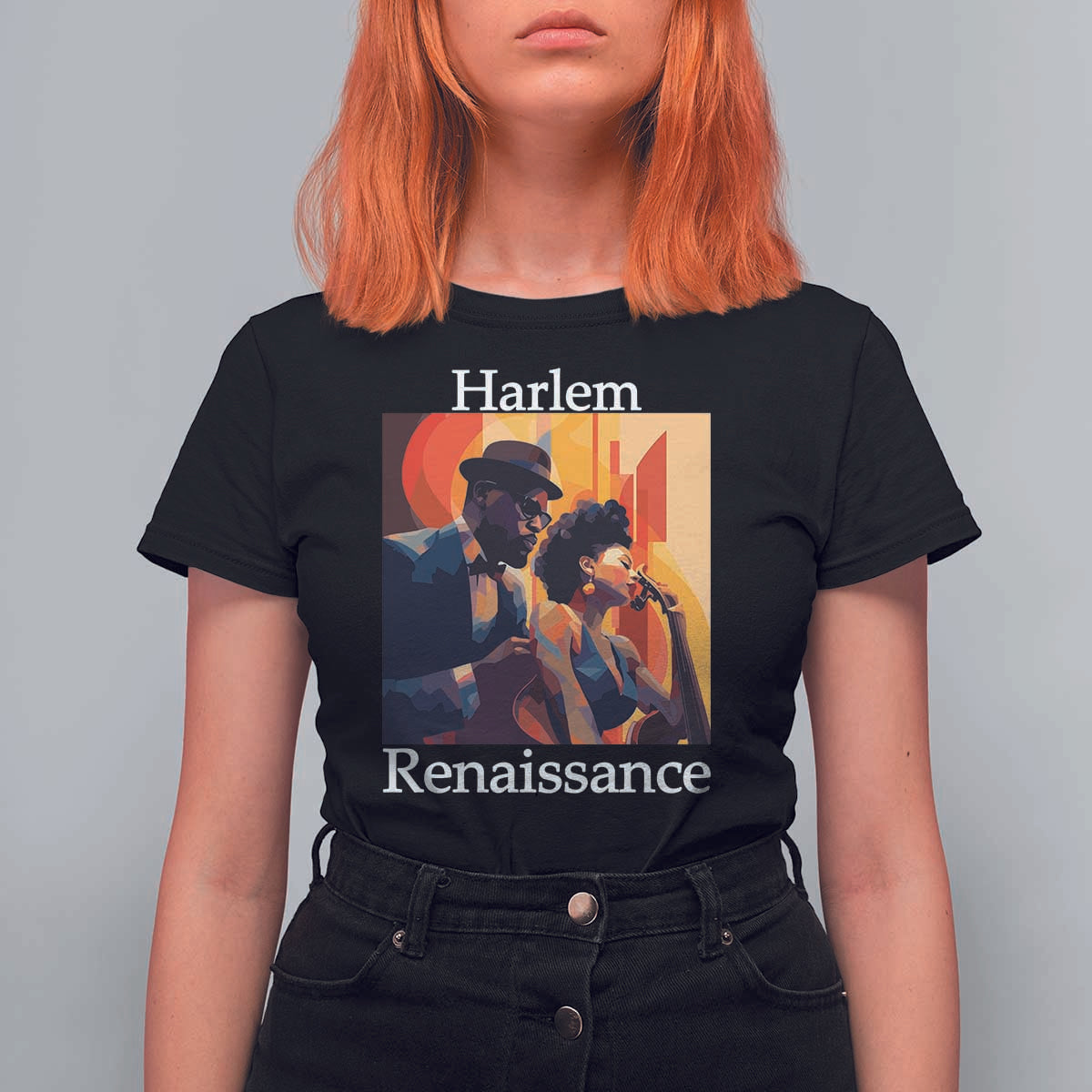 Harlem Renaissance T Shirt For Women Jazz Music 1920s Black History Month