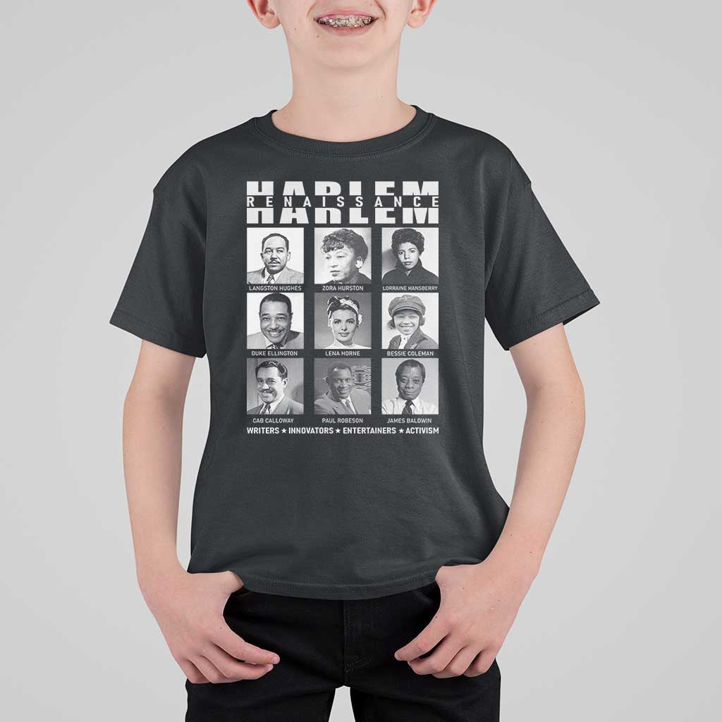 Harlem Renaissance T Shirt For Kid Black Writers Innovators Entertainers Activism Black History Month