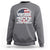 Funny 13th Birthday Sweatshirt Vintage 2012 Official Teenager 13 Years Of Being Awesome USA Flag Sunglasses