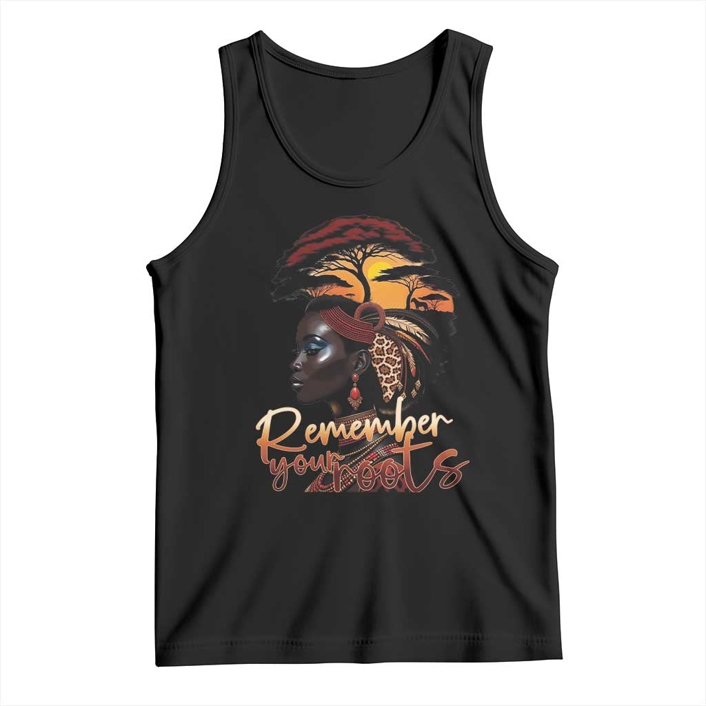 Black History Month Tank Top Remember Your Roots African Safari