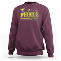 Mardi Gras Mobile Alabama AL Carnival Beads Sweatshirt