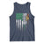 Irish Pride Tank Top American Flag Celtic Cross Shamrock St Patrick's Day