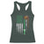 Funny St Patrick's Day Irish Beer Drinking Racerback Tank Top Vintage Irish American Flag